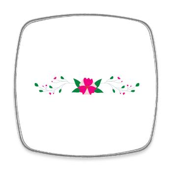 Flower Flower Plant - Magnet carré - blanc - Devant