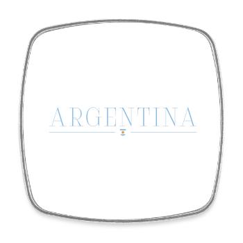 I love Argentina - Square fridge magnet - white - Front