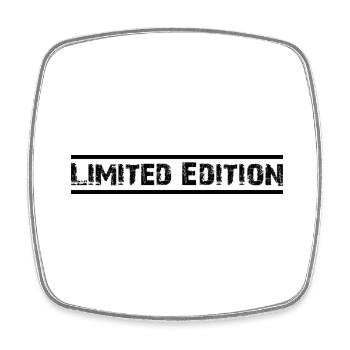 Limited Edition Design - Viereckiger Kühlschrankmagnet - Weiß - Vorne