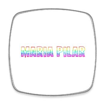 Maria Pilar RS Rainbow - Square fridge magnet - white - Front