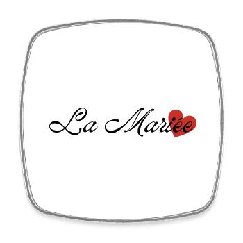 La mariée - Magnet carré - blanc - Devant