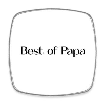 FATHER's DAY. HAPPY BIRTHDAY DAD. DAD. HAPPY BIRTHDAY - Square fridge magnet - white - Front