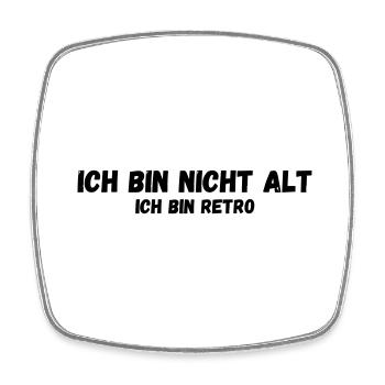 Ich bin nicht alt ich bin retro - Viereckiger Kühlschrankmagnet - Weiß - Vorne