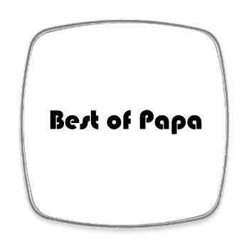 FATHER's DAY. HAPPY BIRTHDAY DAD. DAD. HAPPY BIRTHDAY - Square fridge magnet - white - Front