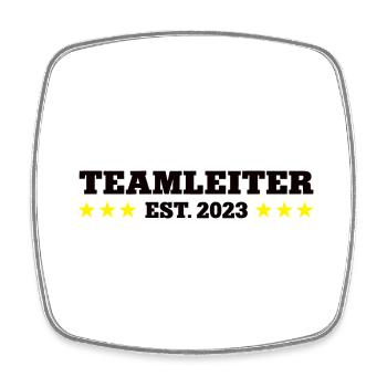 Teamleiter est 2023 Gruppenleiter Teamleitung Team - Viereckiger Kühlschrankmagnet - Weiß - Vorne