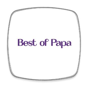 FATHER's DAY. HAPPY BIRTHDAY DAD. DAD. HAPPY BIRTHDAY. - Square fridge magnet - white - Front