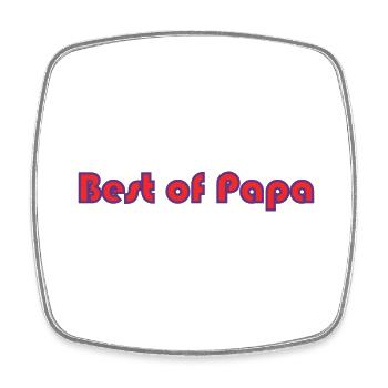 HAPPY BIRTHDAY DAD. DAD. FATHER's DAY. FATHER. - Square fridge magnet - white - Front