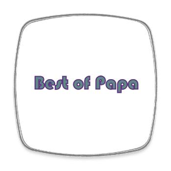 FATHER's DAY. HAPPY BIRTHDAY DAD. DAD. HAPPY BIRTHDAY. - Square fridge magnet - white - Front