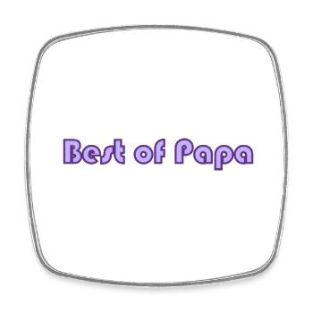 FATHER's DAY. HAPPY BIRTHDAY DAD. DAD. HAPPY BIRTHDAY. - Square fridge magnet - white - Front