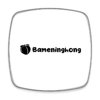 Bameninghong Peach - Square fridge magnet - white - Front