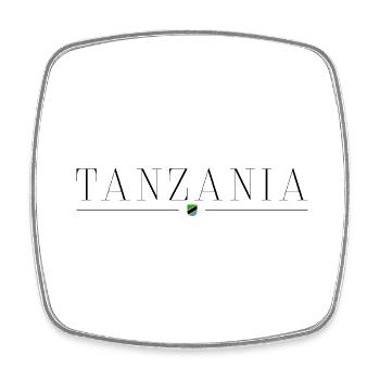 J’aime la Tanzanie - Magnet carré - blanc - Devant