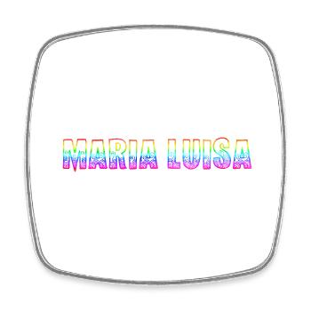 Maria Luisa RS Rainbow - Square fridge magnet - white - Front