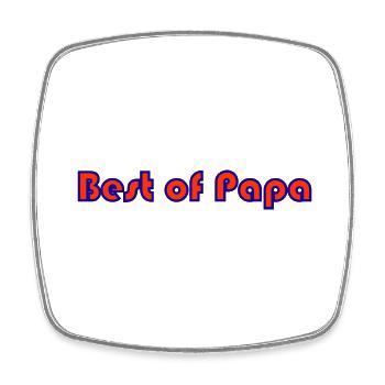 FATHER's DAY. HAPPY BIRTHDAY DAD. DAD. HAPPY BIRTHDAY. - Square fridge magnet - white - Front
