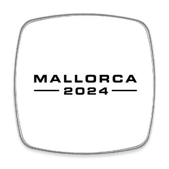 Mallorca 2024 - Square fridge magnet - white - Front