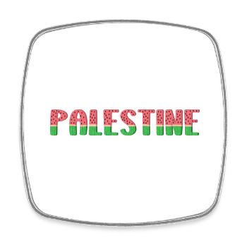 Watermelon Palestine - Square fridge magnet - white - Front
