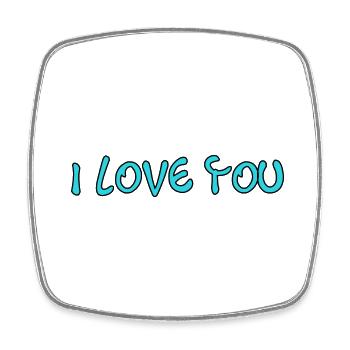 LOVE. MOTHER'S DAY. HAPPY MOTHER'S DAY. MOM - Square fridge magnet - white - Front
