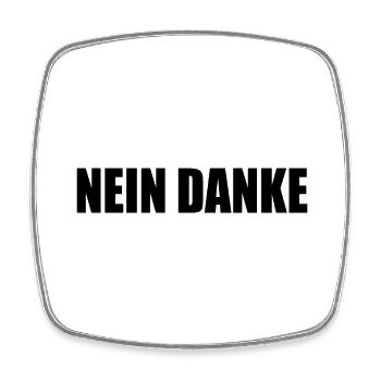 text77 - Viereckiger Kühlschrankmagnet - Weiß - Vorne