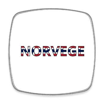 Flag of Norway - Square fridge magnet - white - Front