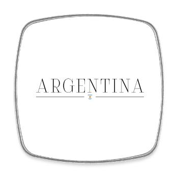 Ich liebe Argentinien - Viereckiger Kühlschrankmagnet - Weiß - Vorne