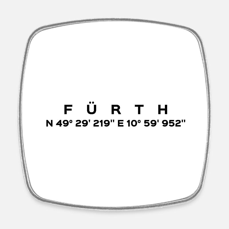 Fürth - Magnet carré - blanc