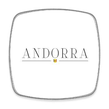 I love Andorra - Square fridge magnet - white - Front