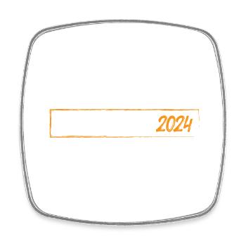 Après-ski 2024 - Magnet carré - blanc - Devant