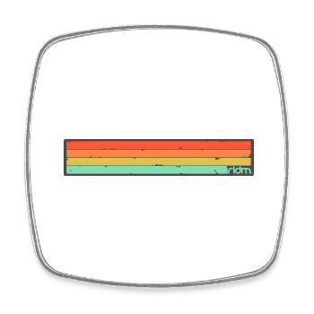 ridm vintage stripes - Viereckiger Kühlschrankmagnet - Weiß - Vorne