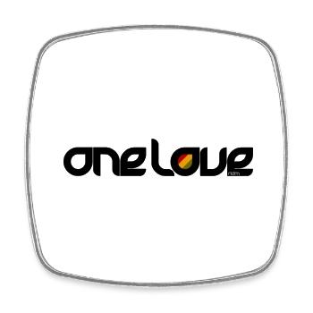 RIDM One Love - Magnet carré - blanc - Devant