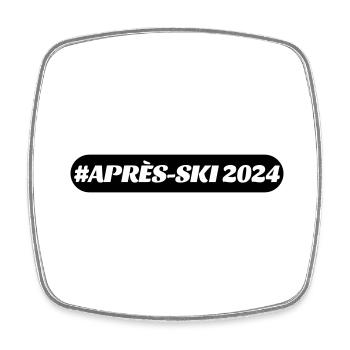 Après-ski 2024 - Magnet carré - blanc - Devant