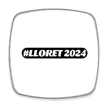 Lloret De Mar 2024 - Magnet carré - blanc - Devant