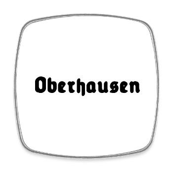 Oberhausen - Viereckiger Kühlschrankmagnet - Weiß - Vorne