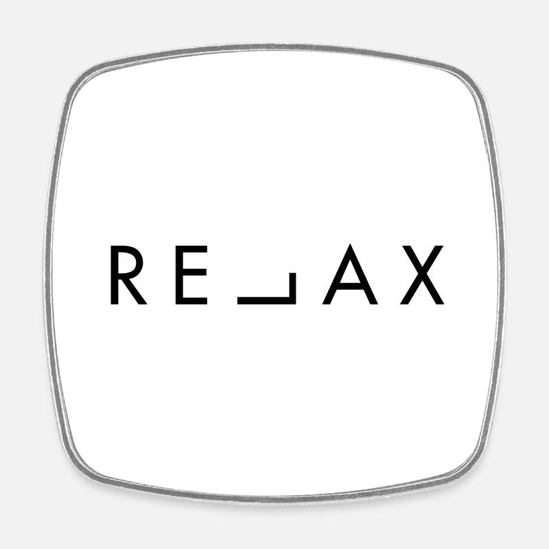 RELAX - Square fridge magnet - white