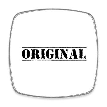 original - Viereckiger Kühlschrankmagnet - Weiß - Vorne