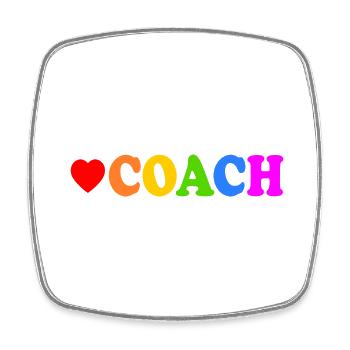Coach - Square fridge magnet - white - Front