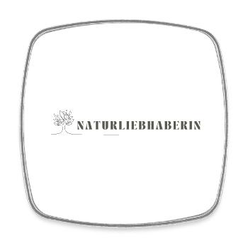 Naturliebhaberin - Viereckiger Kühlschrankmagnet - Weiß - Vorne