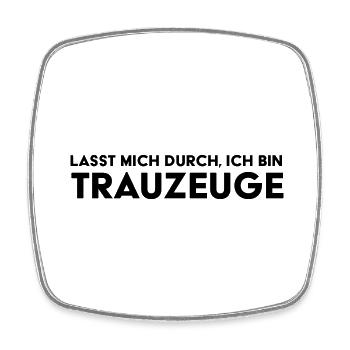 Let me through, I'm best man JGA wedding time - Square fridge magnet - white - Front