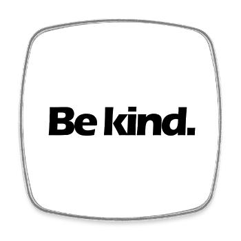 Be kind. - Square fridge magnet - white - Front