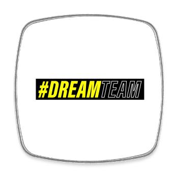 Dream Team - Square fridge magnet - white - Front