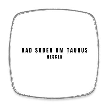 Bad Soden am Taunus Hessen - Viereckiger Kühlschrankmagnet - Weiß - Vorne