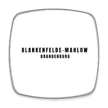 Blankenfelde-Mahlow, Brandenburg - Square fridge magnet - white - Front