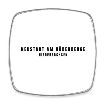 Neustadt am Rübenberge Niedersachsen - Viereckiger Kühlschrankmagnet - Weiß - Vorne
