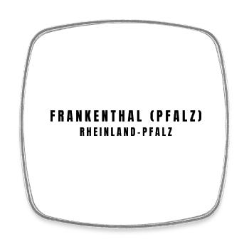 Frankenthal (Pfalz) Rheinland-Pfalz - Viereckiger Kühlschrankmagnet - Weiß - Vorne