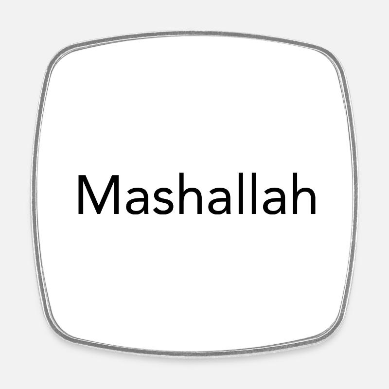 Mashallah - Square fridge magnet - white