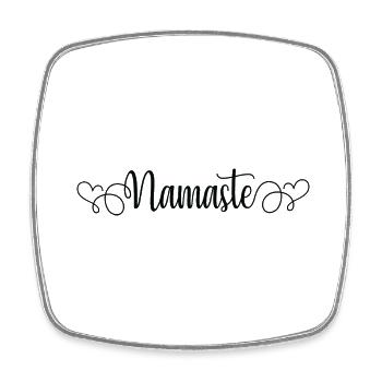 Yoga Meditation Spa Namaste - Square fridge magnet - white - Front
