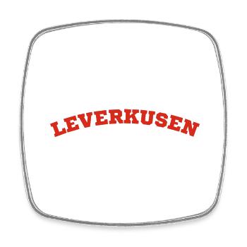 Leverkusen - Viereckiger Kühlschrankmagnet - Weiß - Vorne
