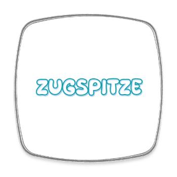 Trekking Zugspitze - Square fridge magnet - white - Front
