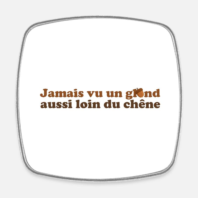 Gland(u) - Magnet carré - blanc