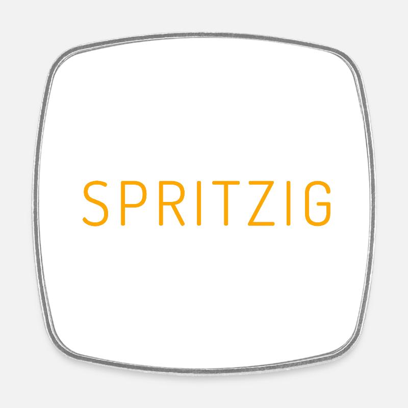 Tangy aperitif oils - Square fridge magnet - white