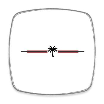 Palm Tree Icon - Square fridge magnet - white - Front