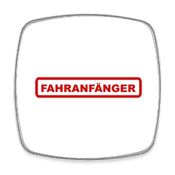 Fahranfänger - Viereckiger Kühlschrankmagnet - Weiß - Vorne